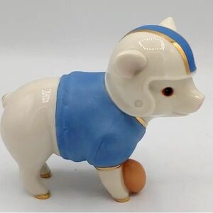 Lenox touchdown Tommy football pig figurine